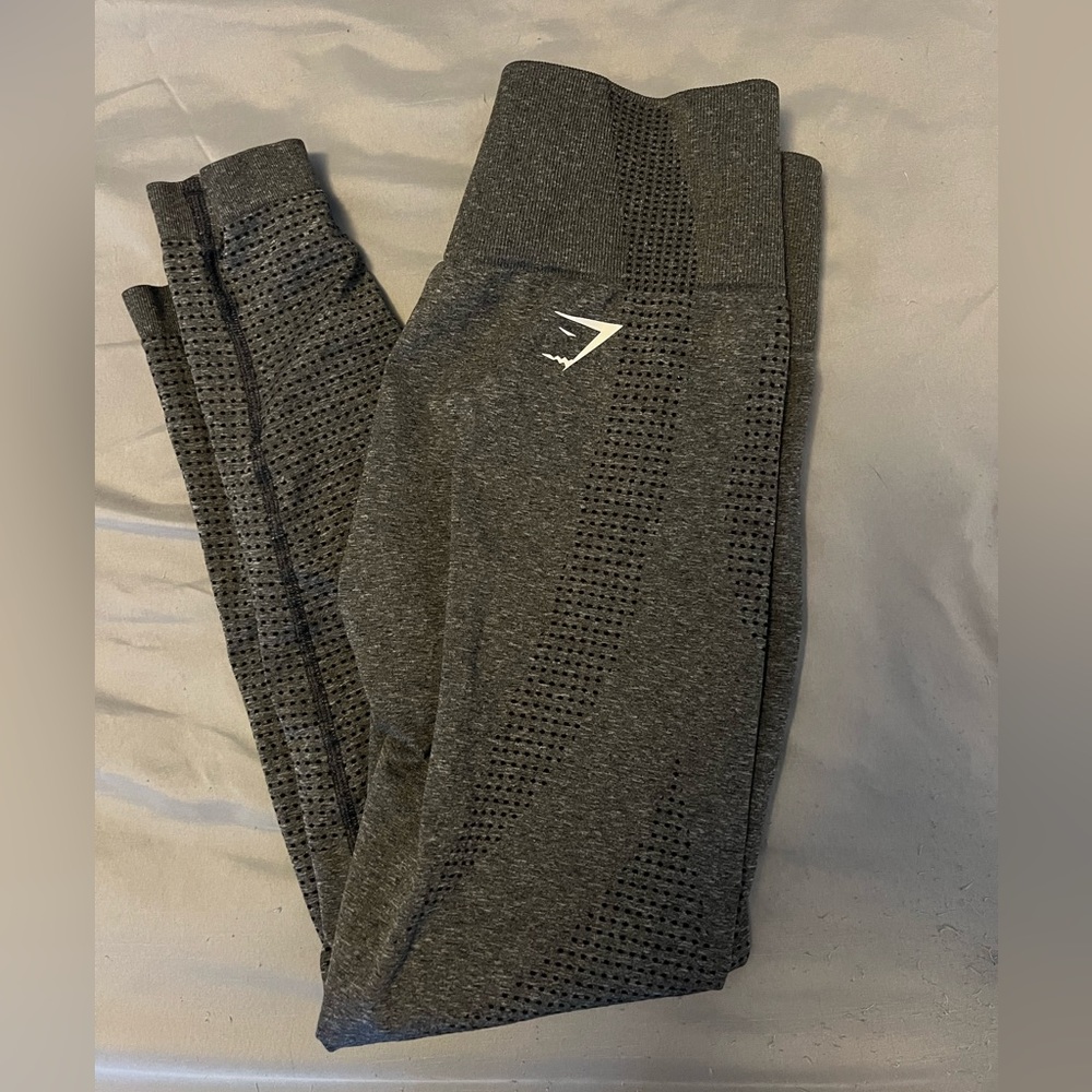 Gymshark Charcoal Textured Leggings medium